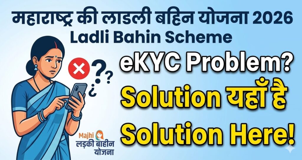Ladki Bahin Yojana eKYC Problem 2026 Solution